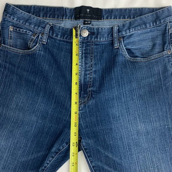 American Tall Carman Tapered Fit Jeans Mens Size 38x36 Blue - Picture 4 of 5